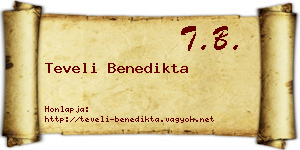 Teveli Benedikta névjegykártya